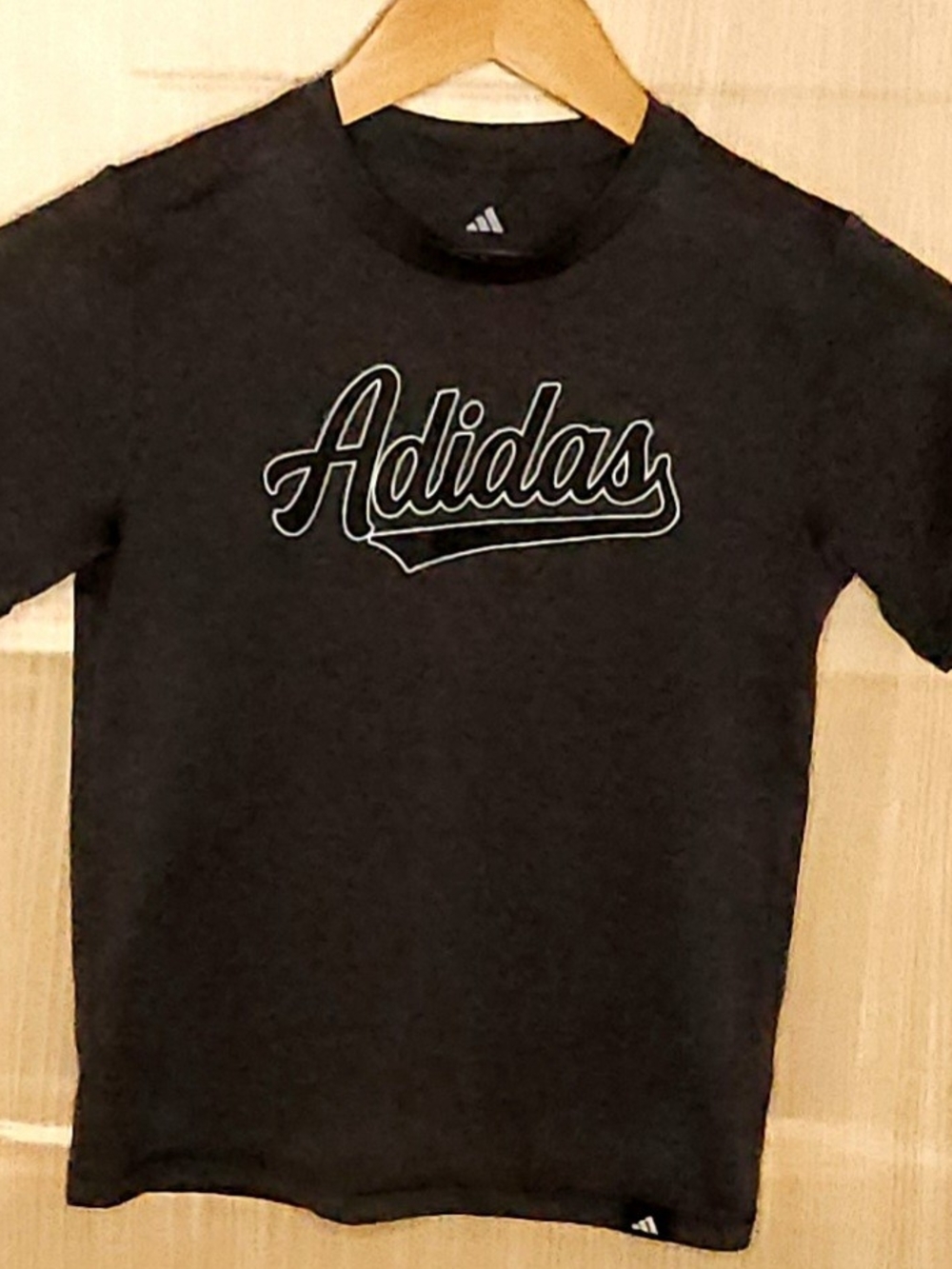 Adidas boys grey short sleeve activewear shirt 7